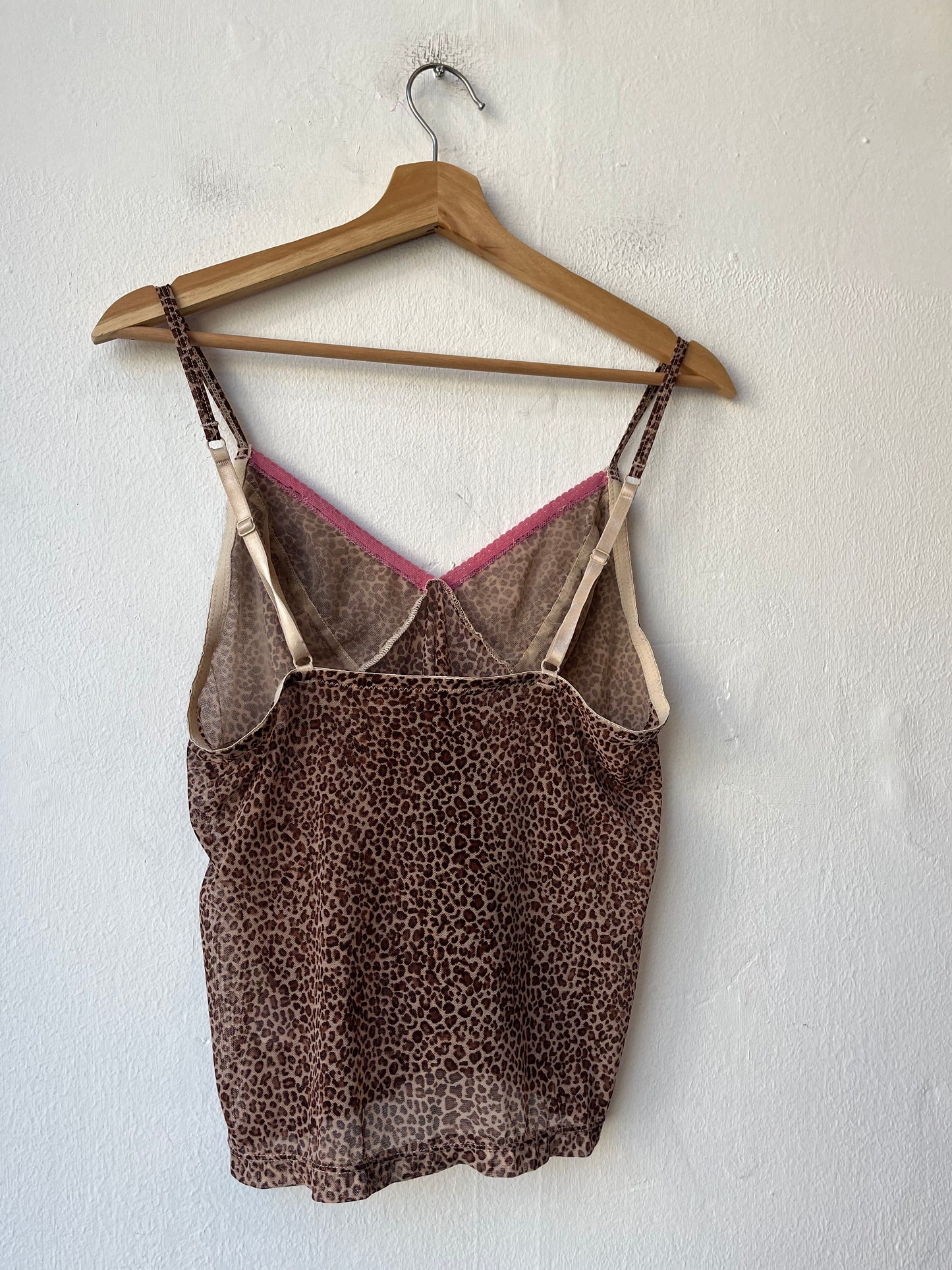 Y2K Sheer Cheetah Camisole