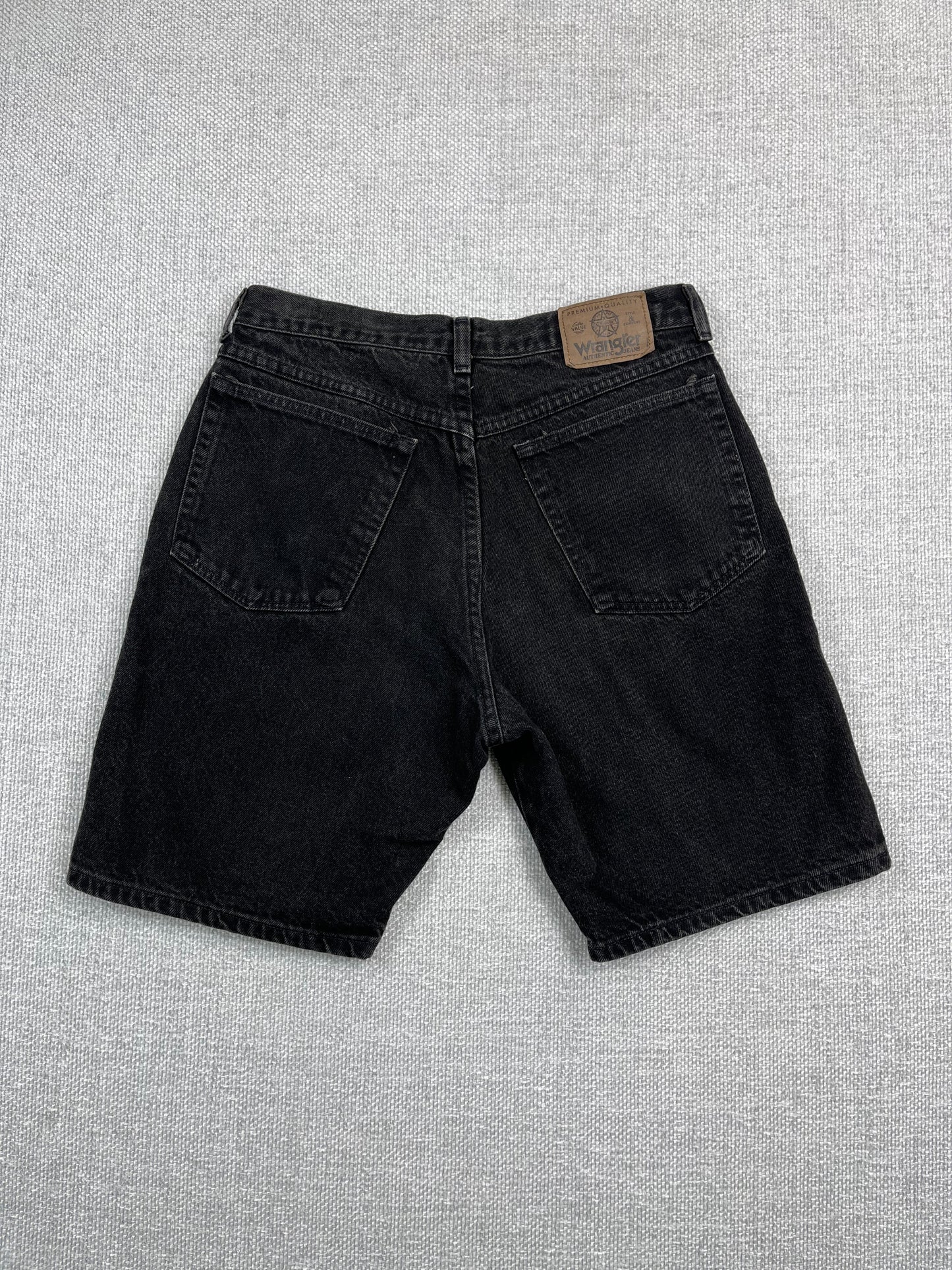 Y2K Wrangler Black Denim Shorts 30"