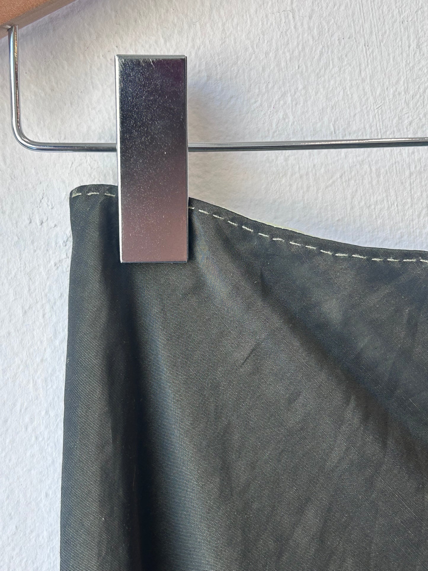 Y2K Olive Floral Embroidered Skirt 25"