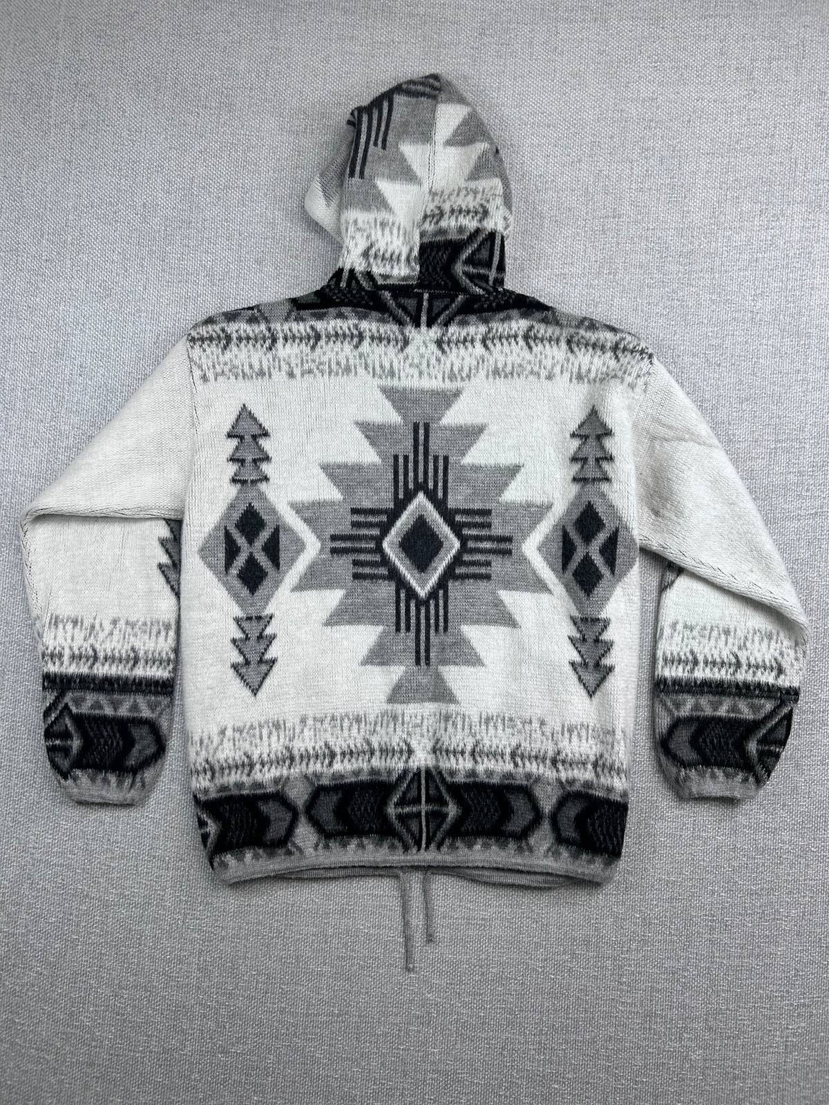 Y2K Knit Pattern Zip Up Jacket