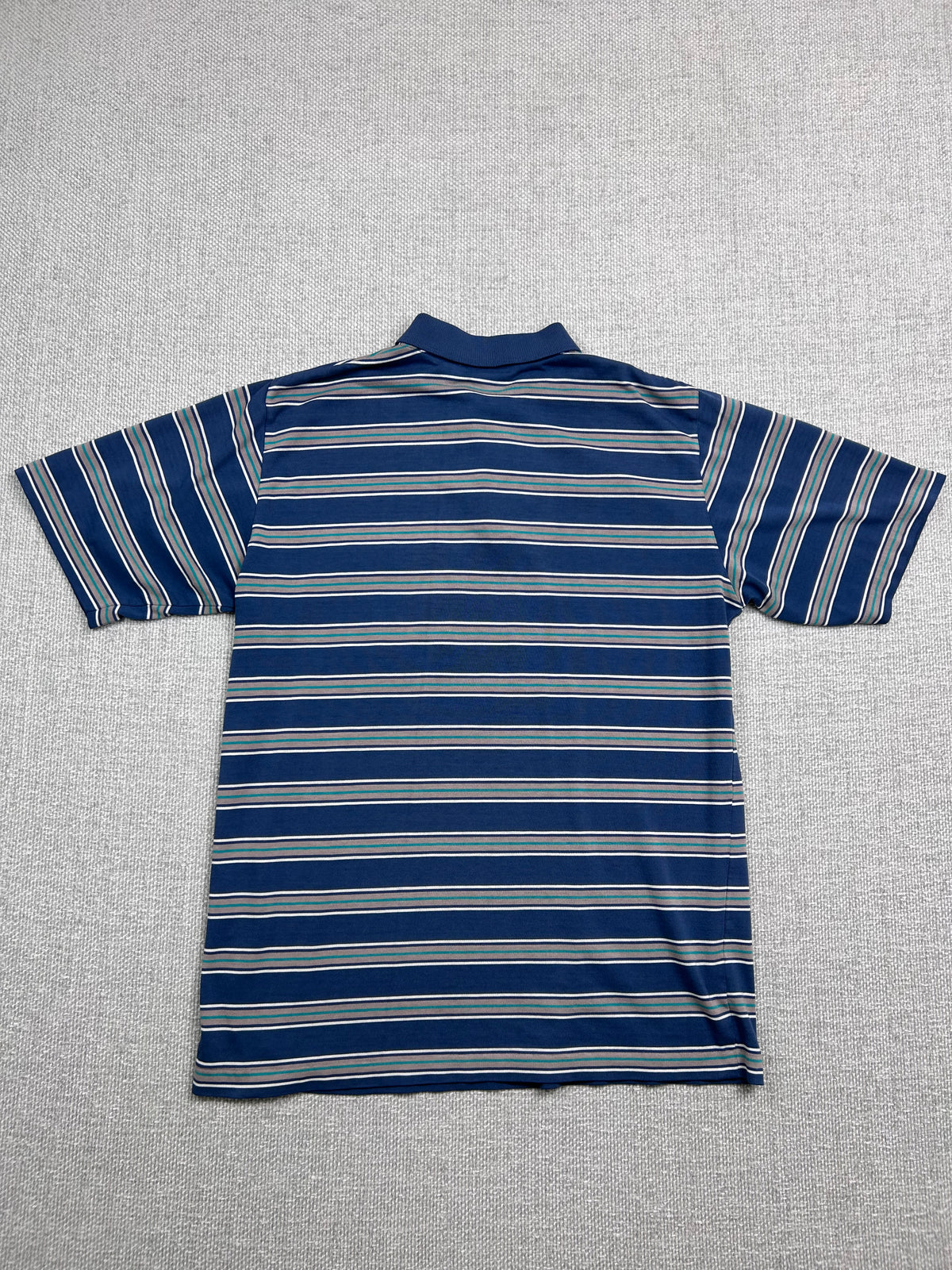 90's Striped Polo Shirt