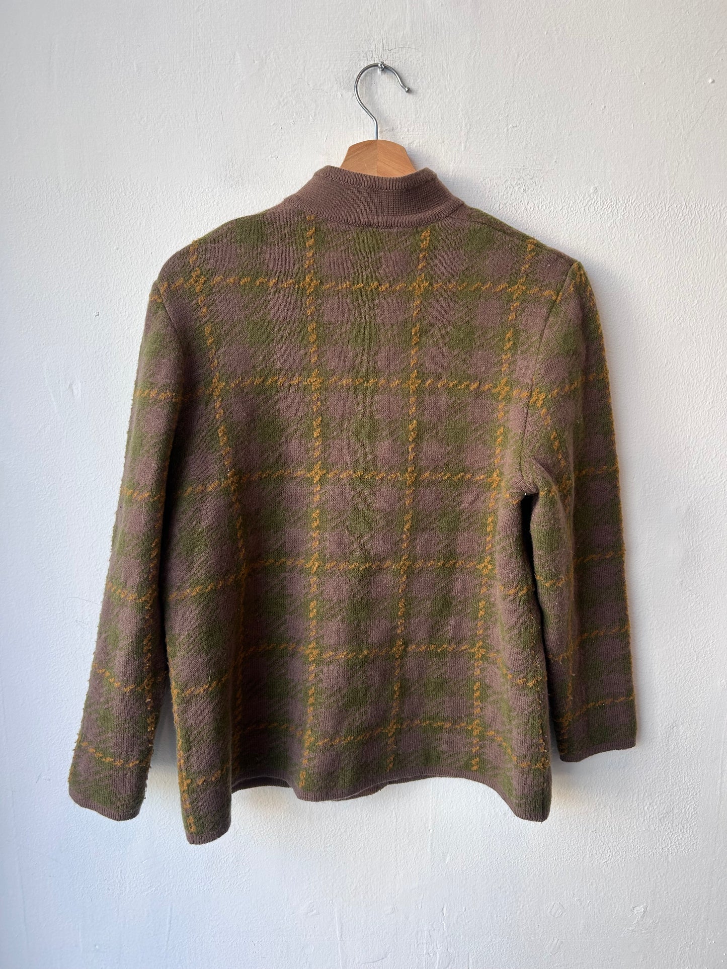 60’s Escorpion Wool Plaid Sweater