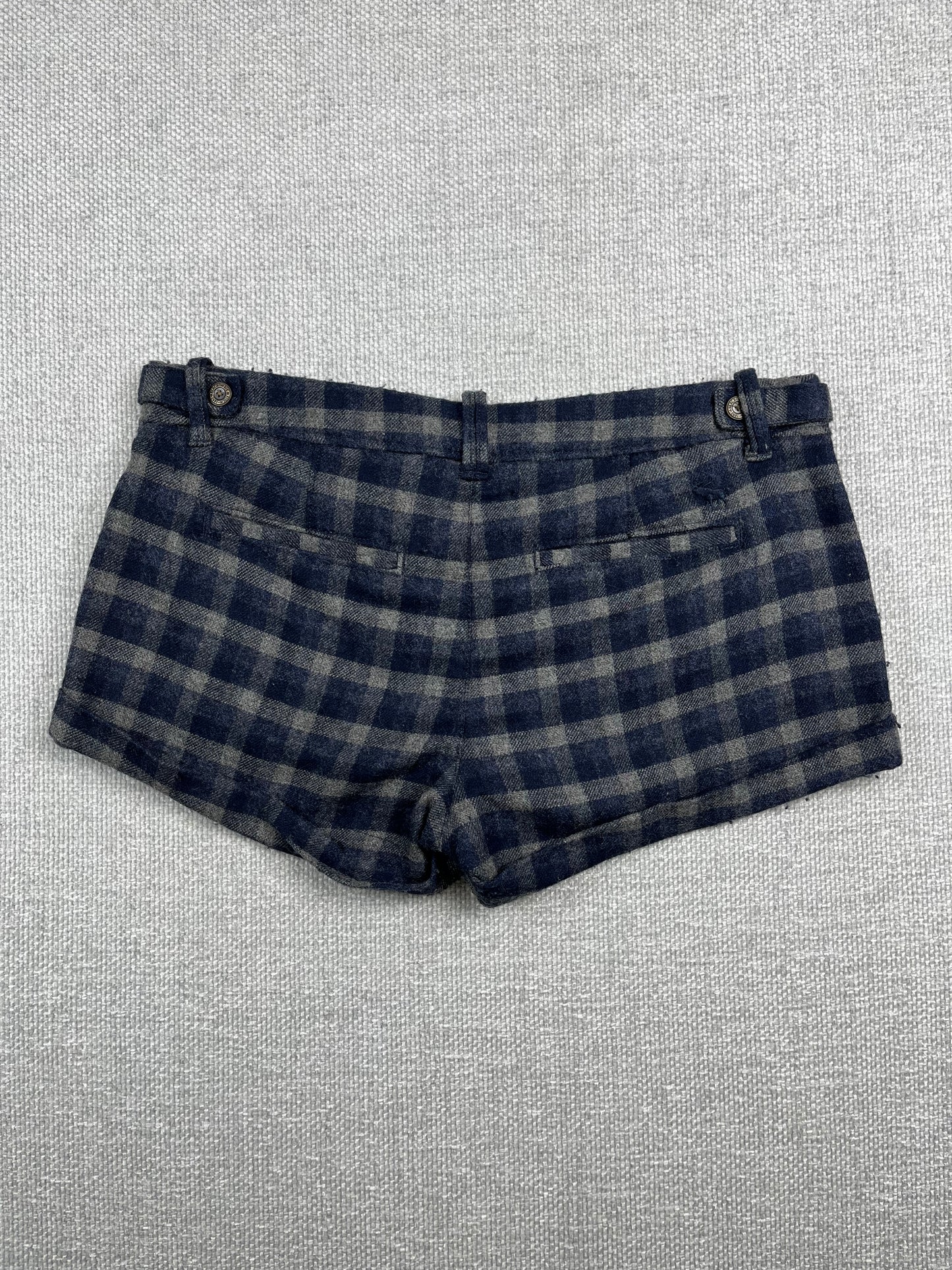 Y2K Abercrombie Wool Mini Shorts 31"