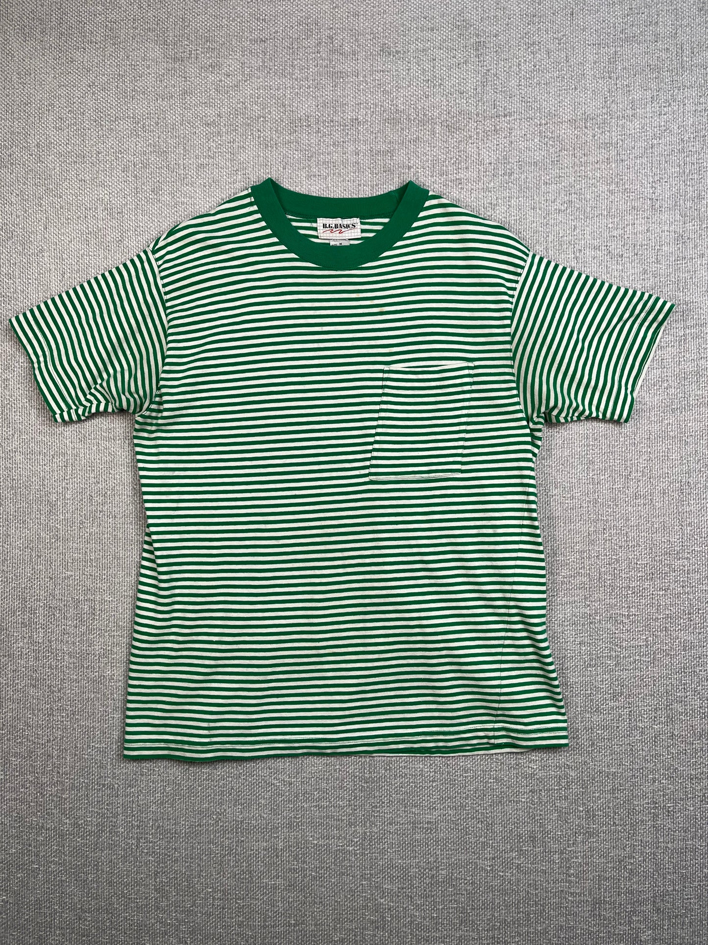 90's Green Striped Shirt
