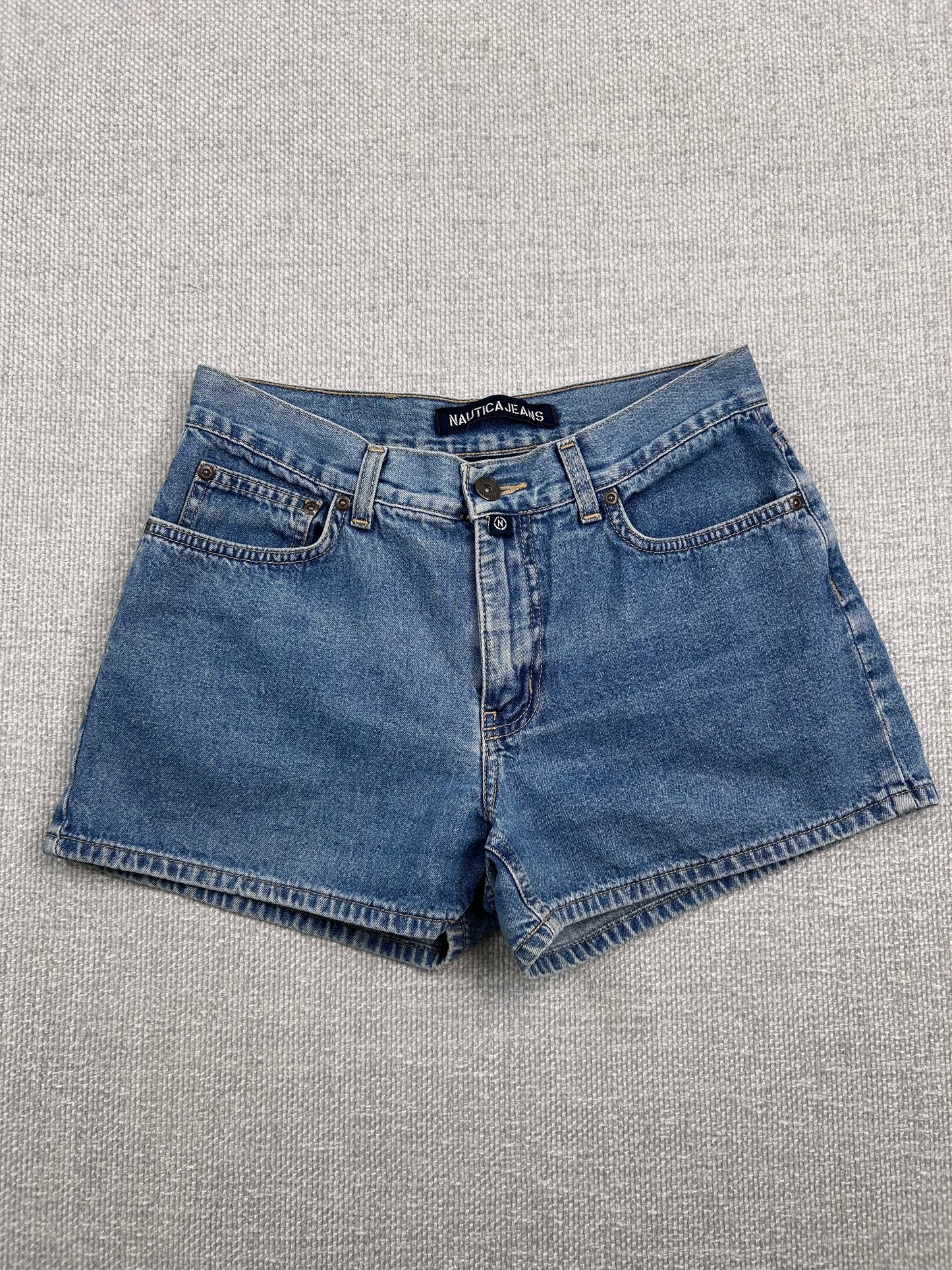 Y2K Denim Mini Shorts 28"