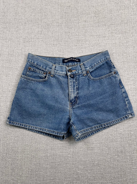 Y2K Denim Mini Shorts 28"