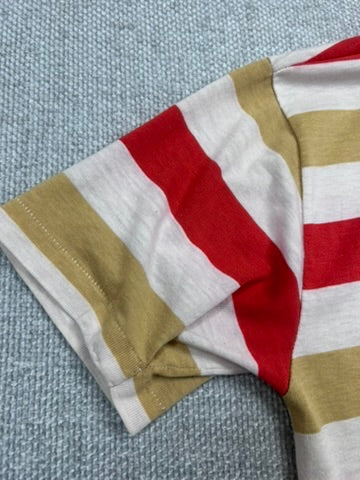70's Striped Polo Shirt