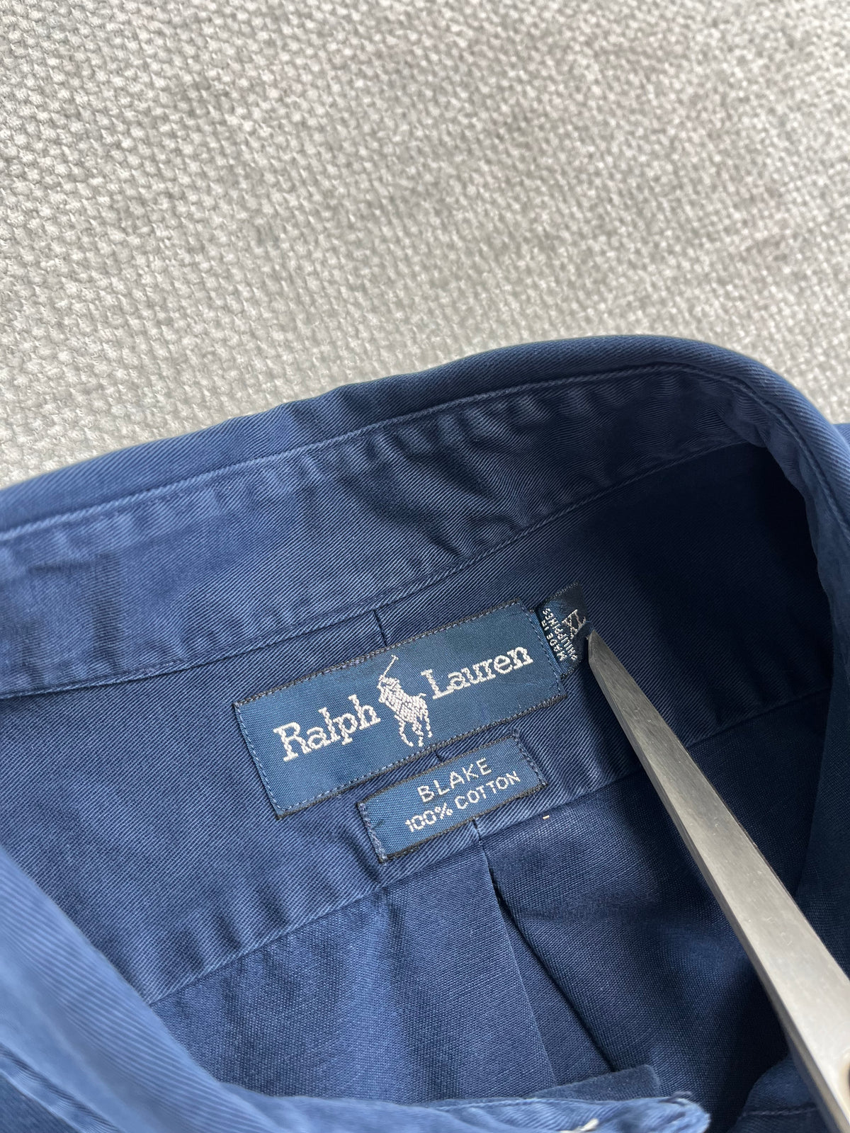 90's Ralph Lauren Navy Button Up Shirt