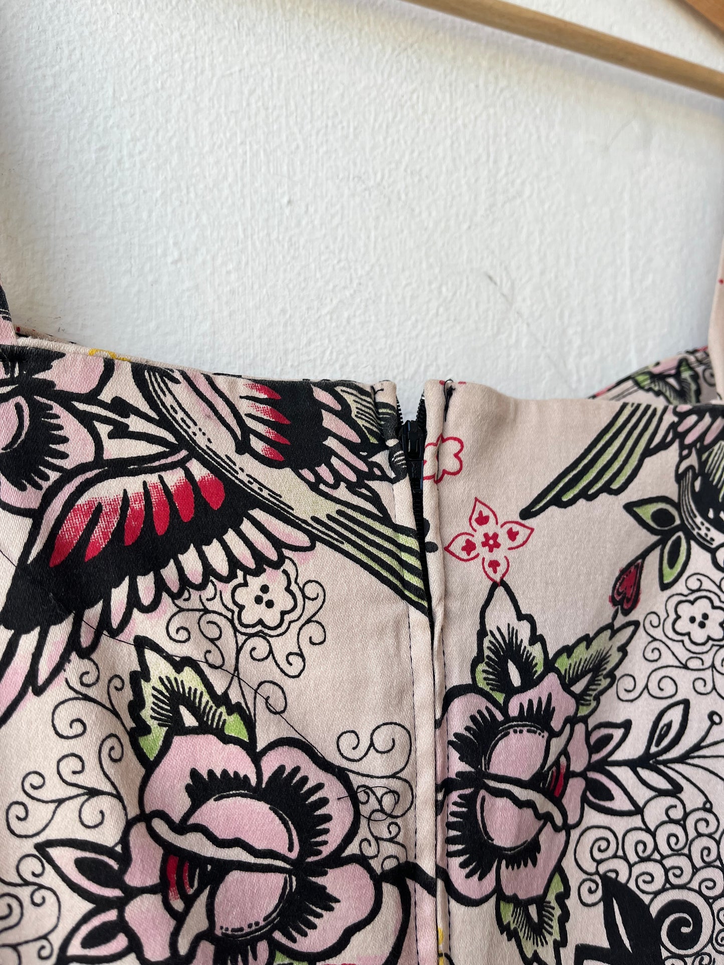 Y2K Fringe Pattern Top