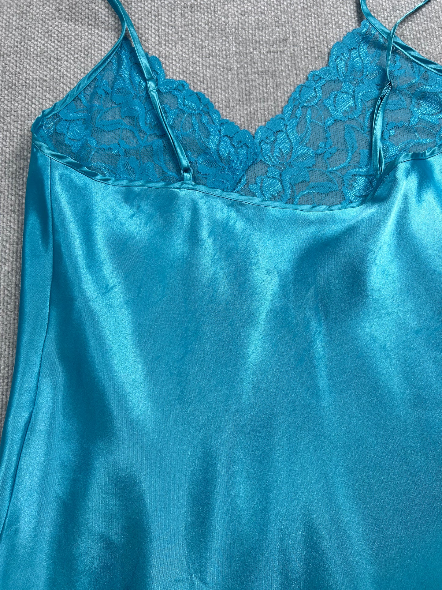 Y2K Blue Slip Dress