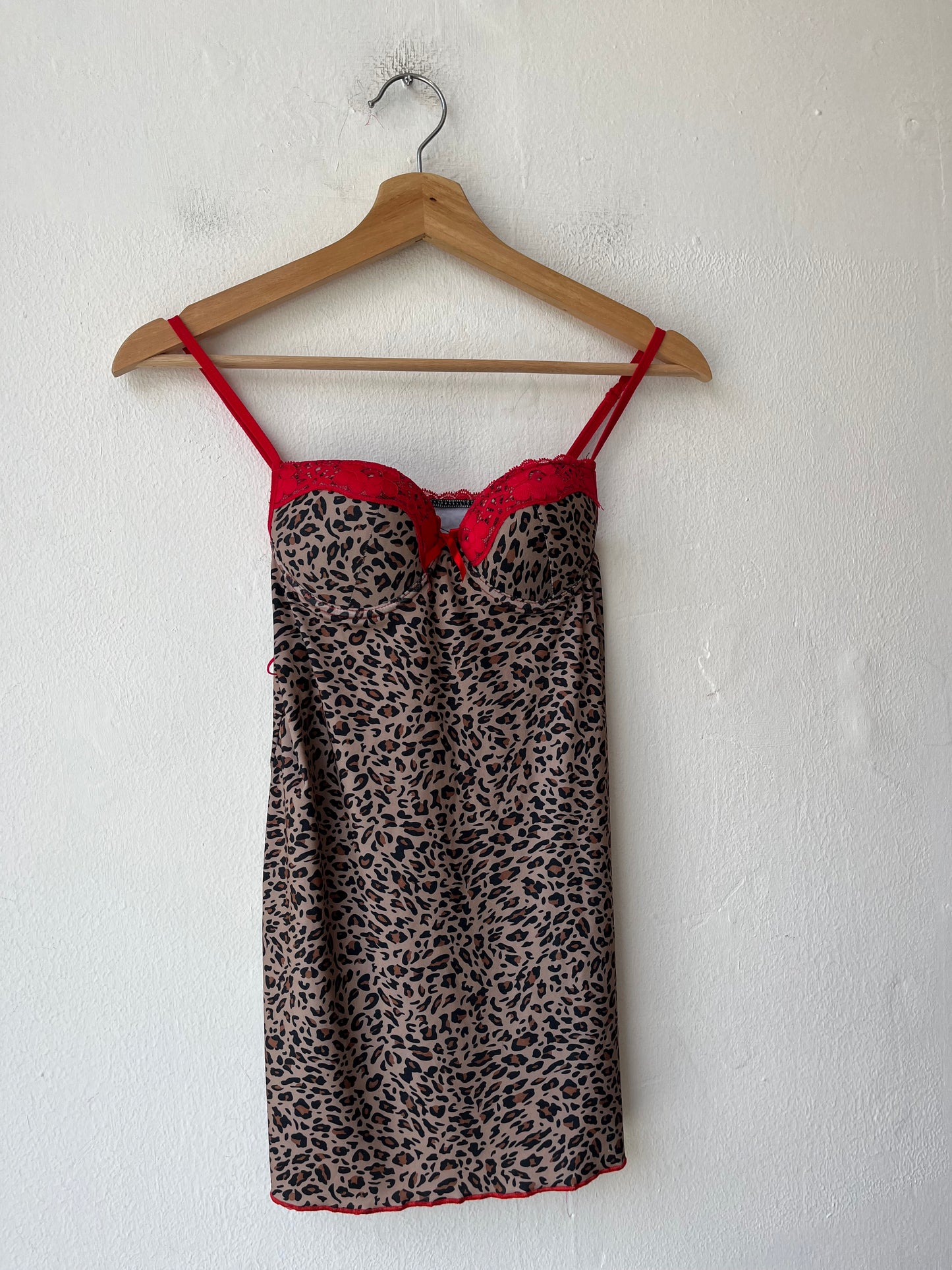 Y2K Red Lace Cheetah Top