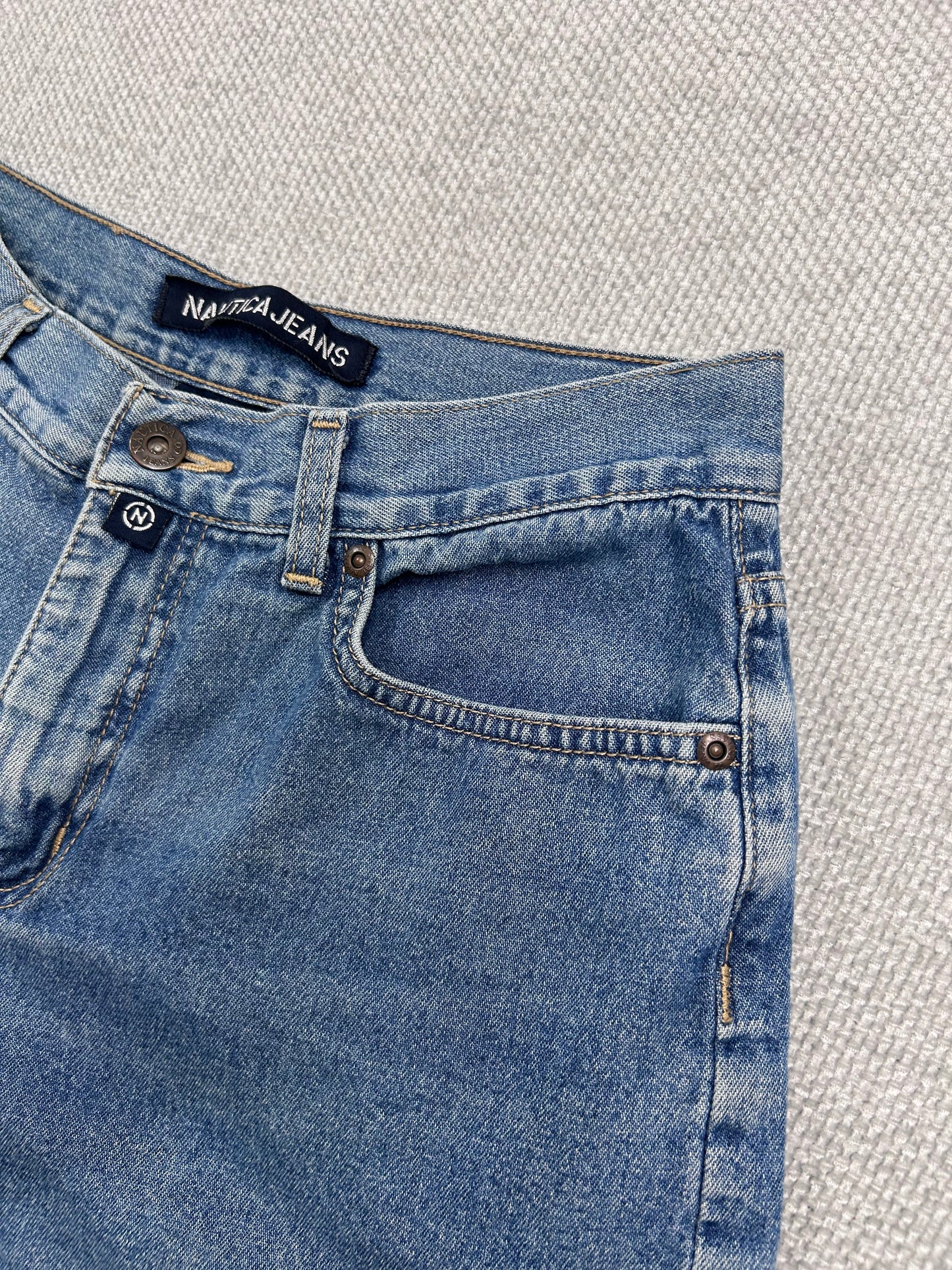 Y2K Denim Mini Shorts 28"