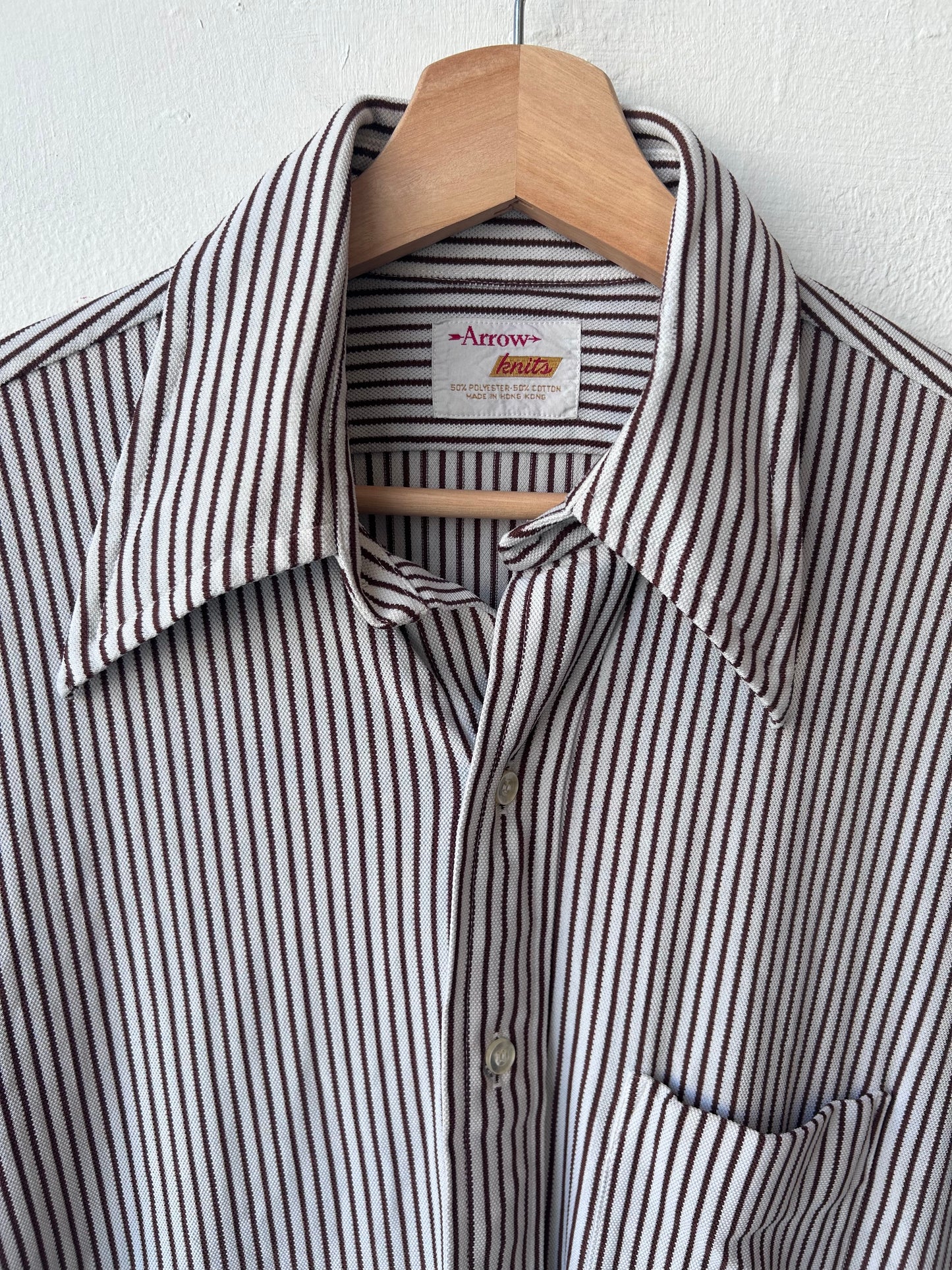 60's Striped Button Down