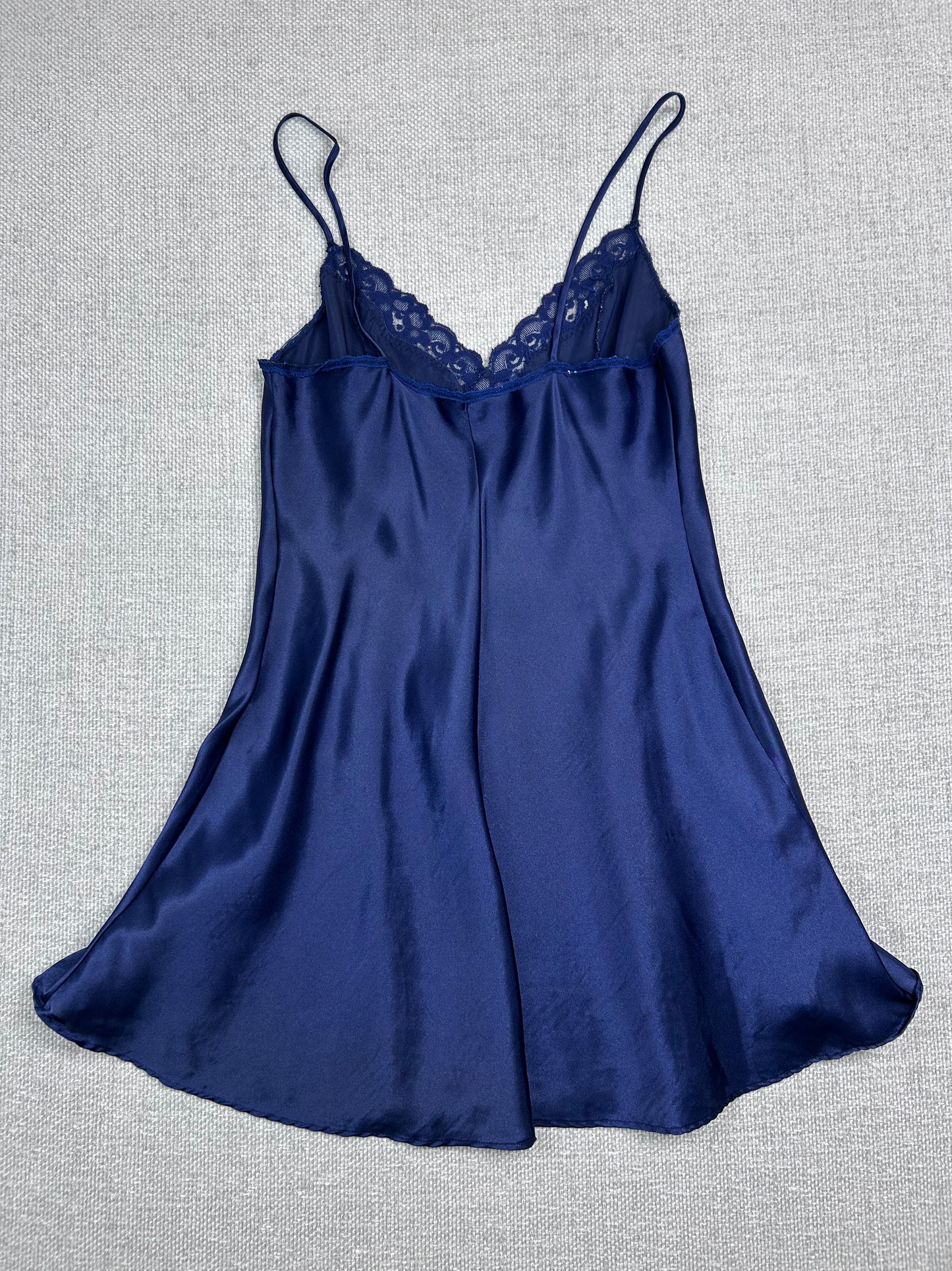 90's Navy Lace Slip Dress