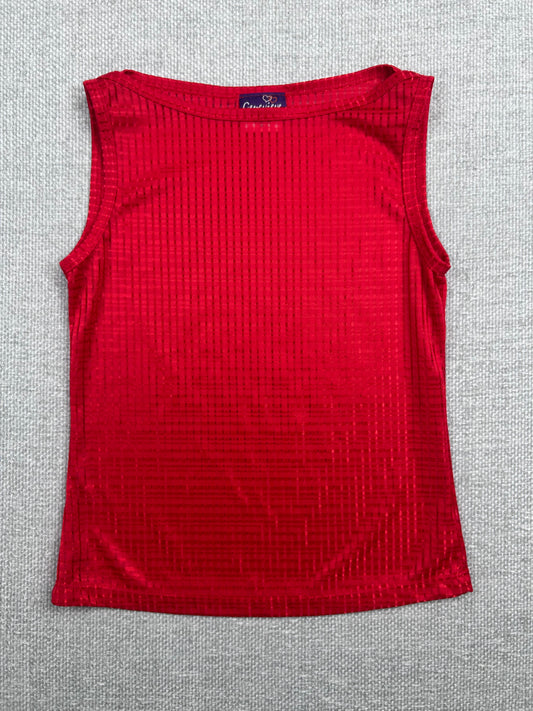 90's Boat Neck Sheer Tank Top