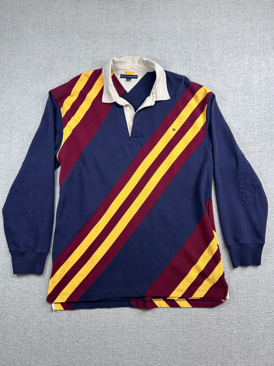 Y2K Striped Rugby Shirt
