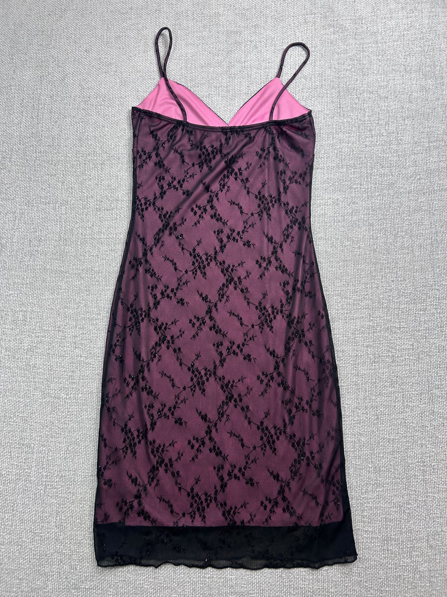 Y2K Floral Mesh Dress