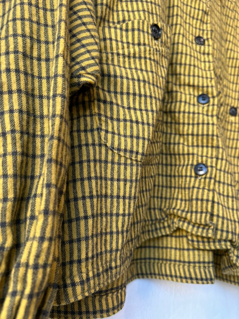 80's Cropped Wool Button Up Shirt