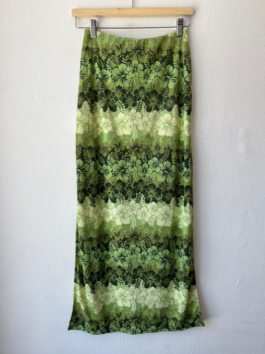 Y2K Slit Maxi Skirt 25-28"
