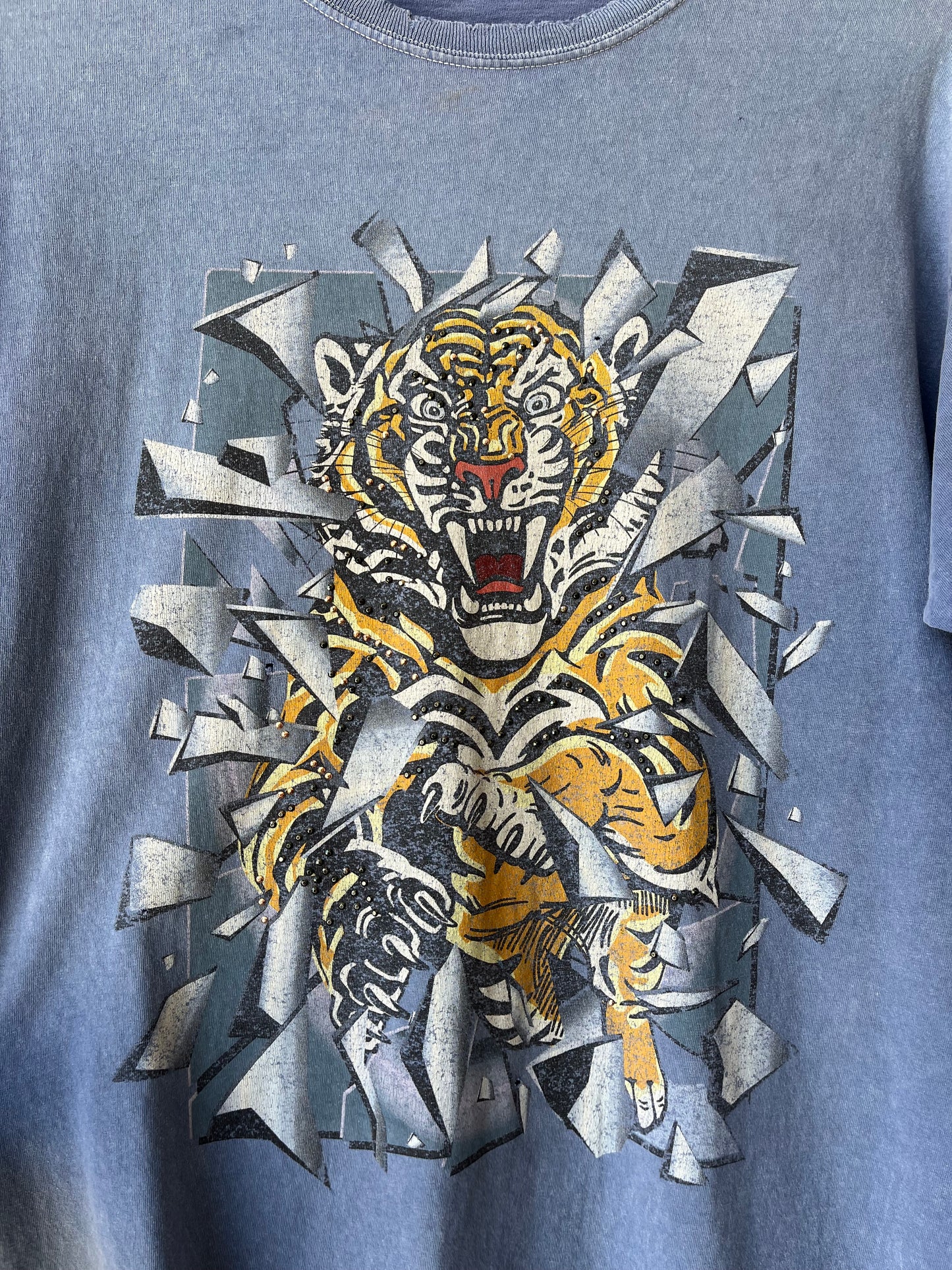 Y2K Rhinestone Tiger T-Shirt
