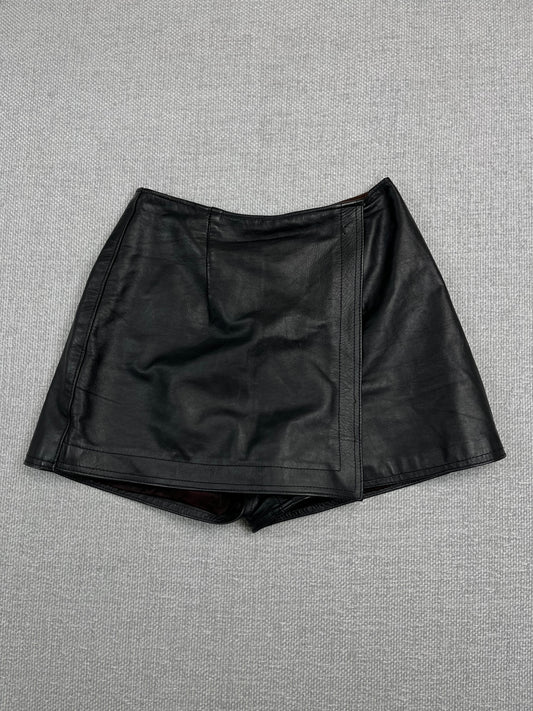 80's Leather Mini Skirt 26"