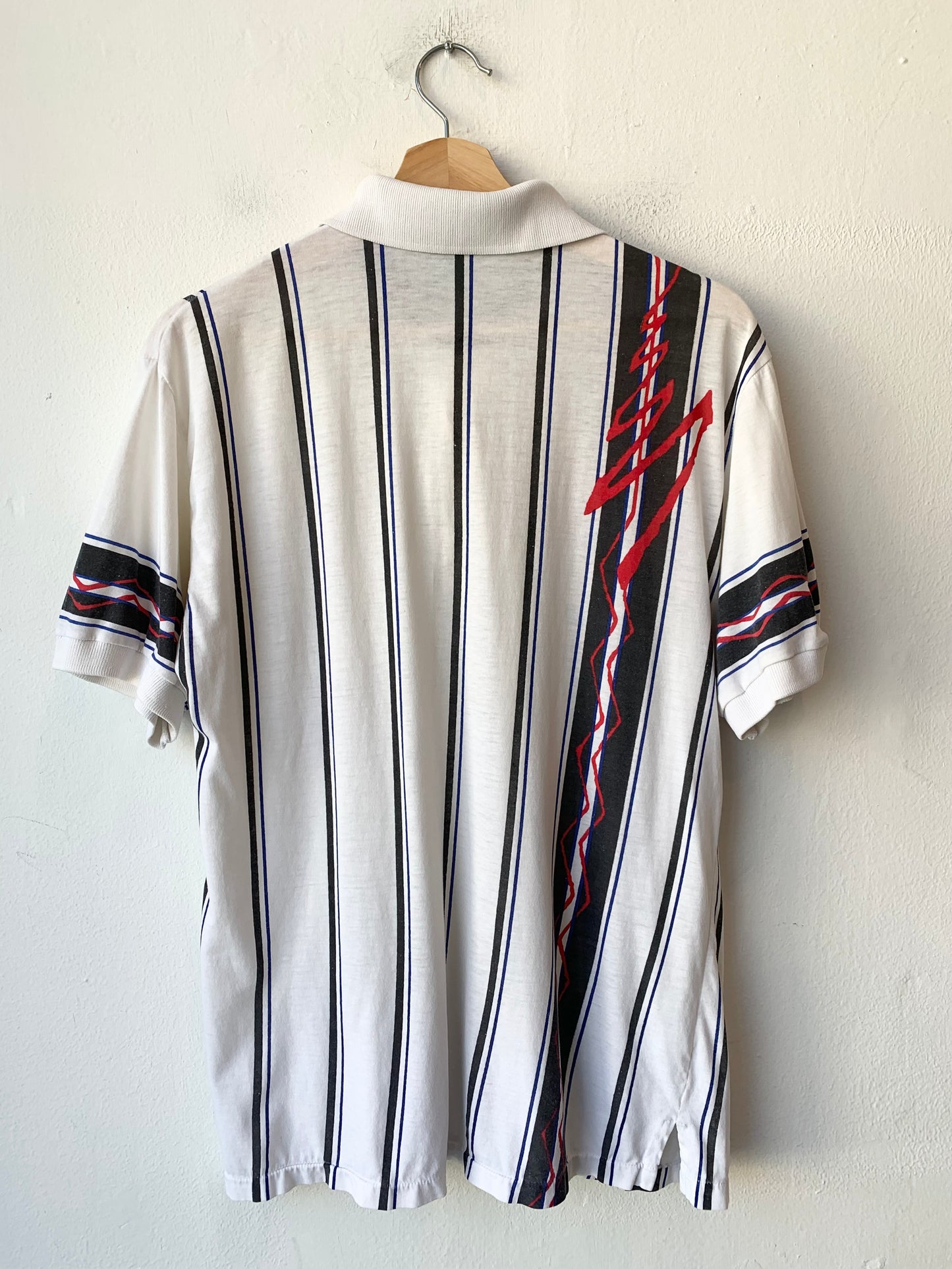 90's Penguin Striped Polo Shirt