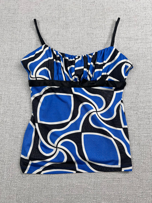 Y2K Blue Babydoll Camisole