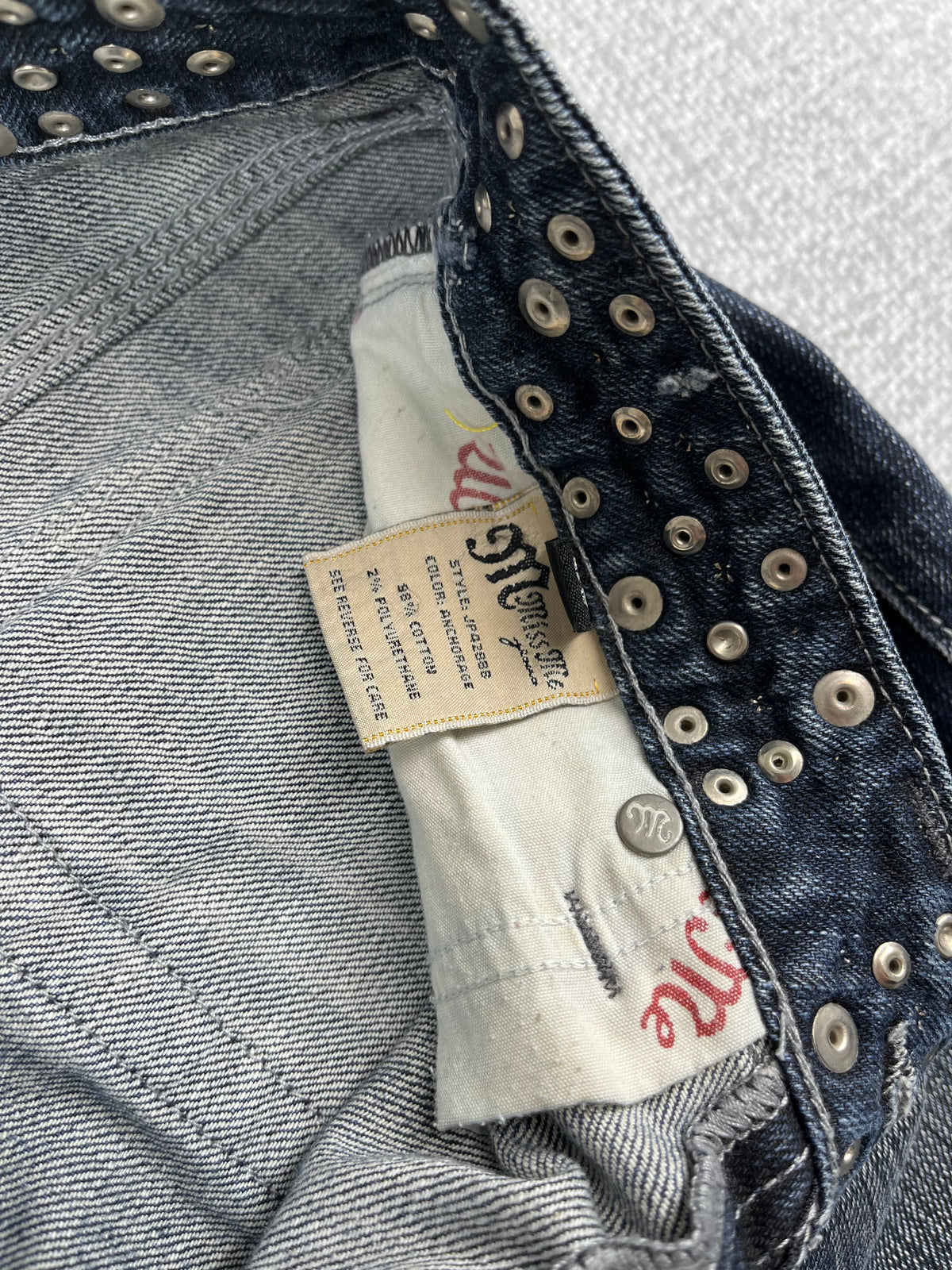 Y2K Studded Miss Me Jeans 28"