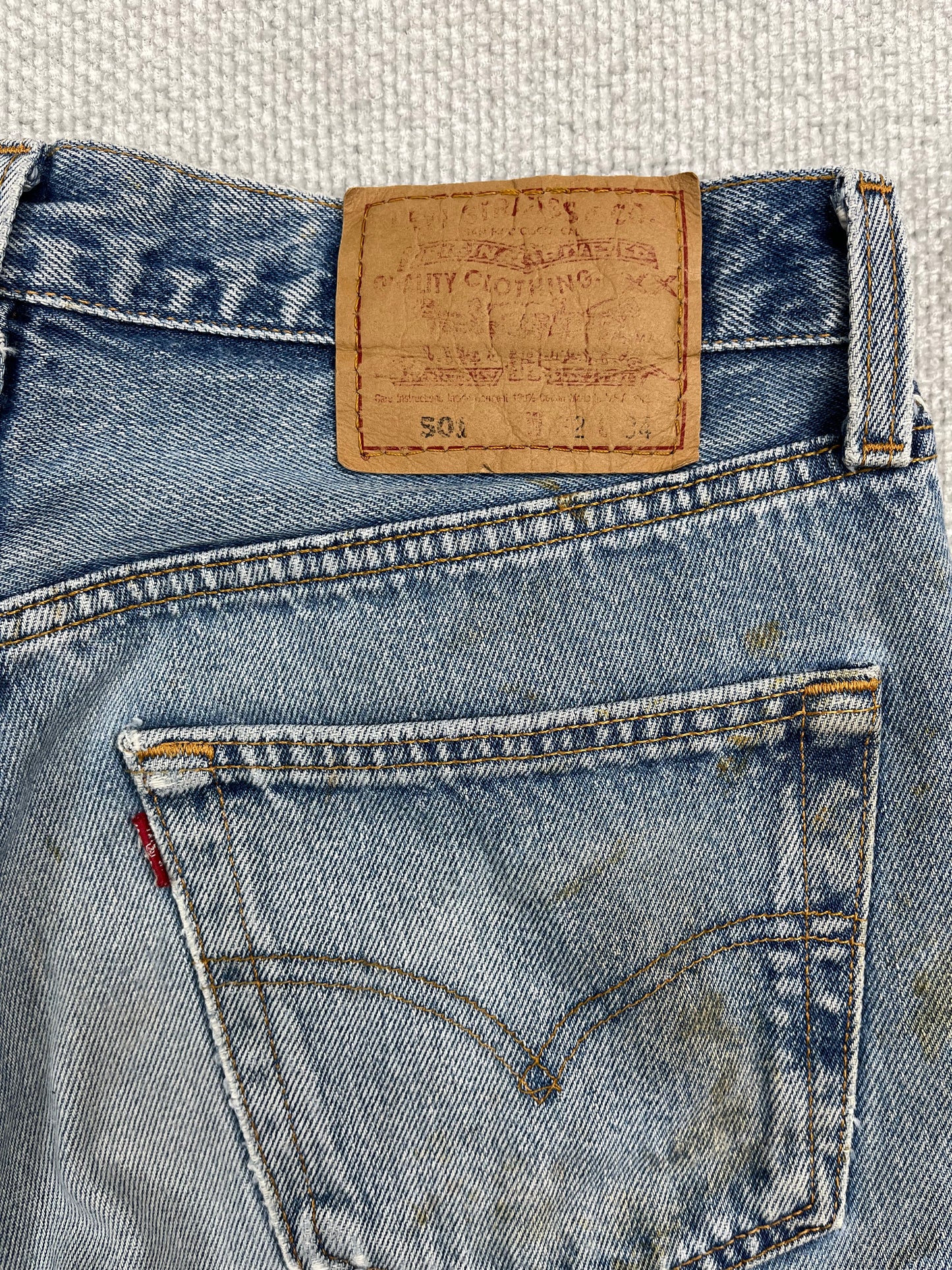 90’s Levi’s 501 Painted Jeans 30”
