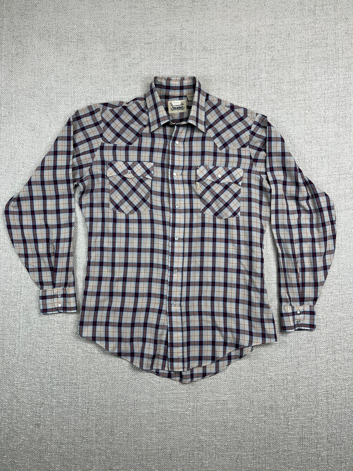 90's Levi's Plaid Pearl Snap Shirt
