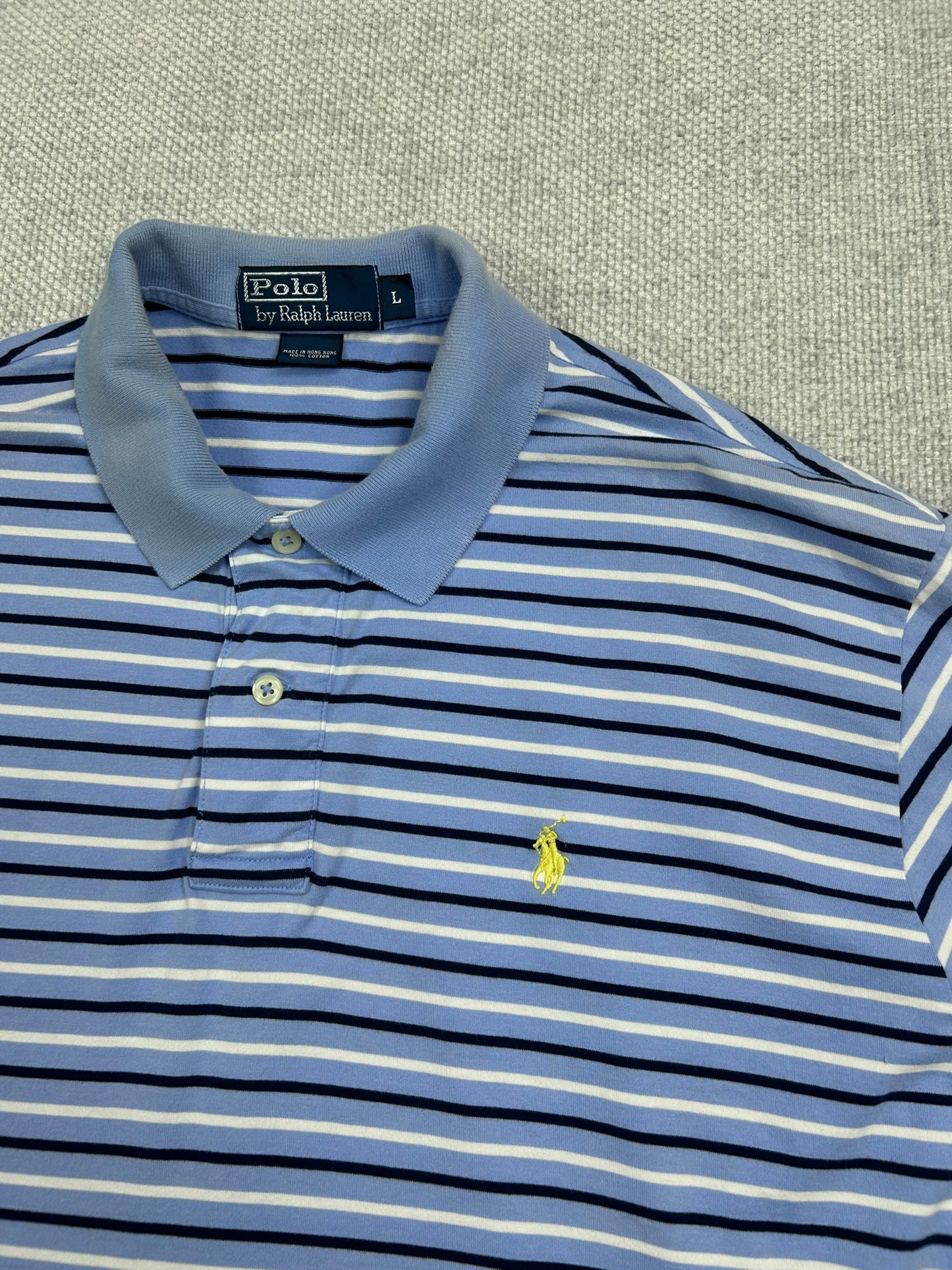 Y2K Striped Polo Shirt