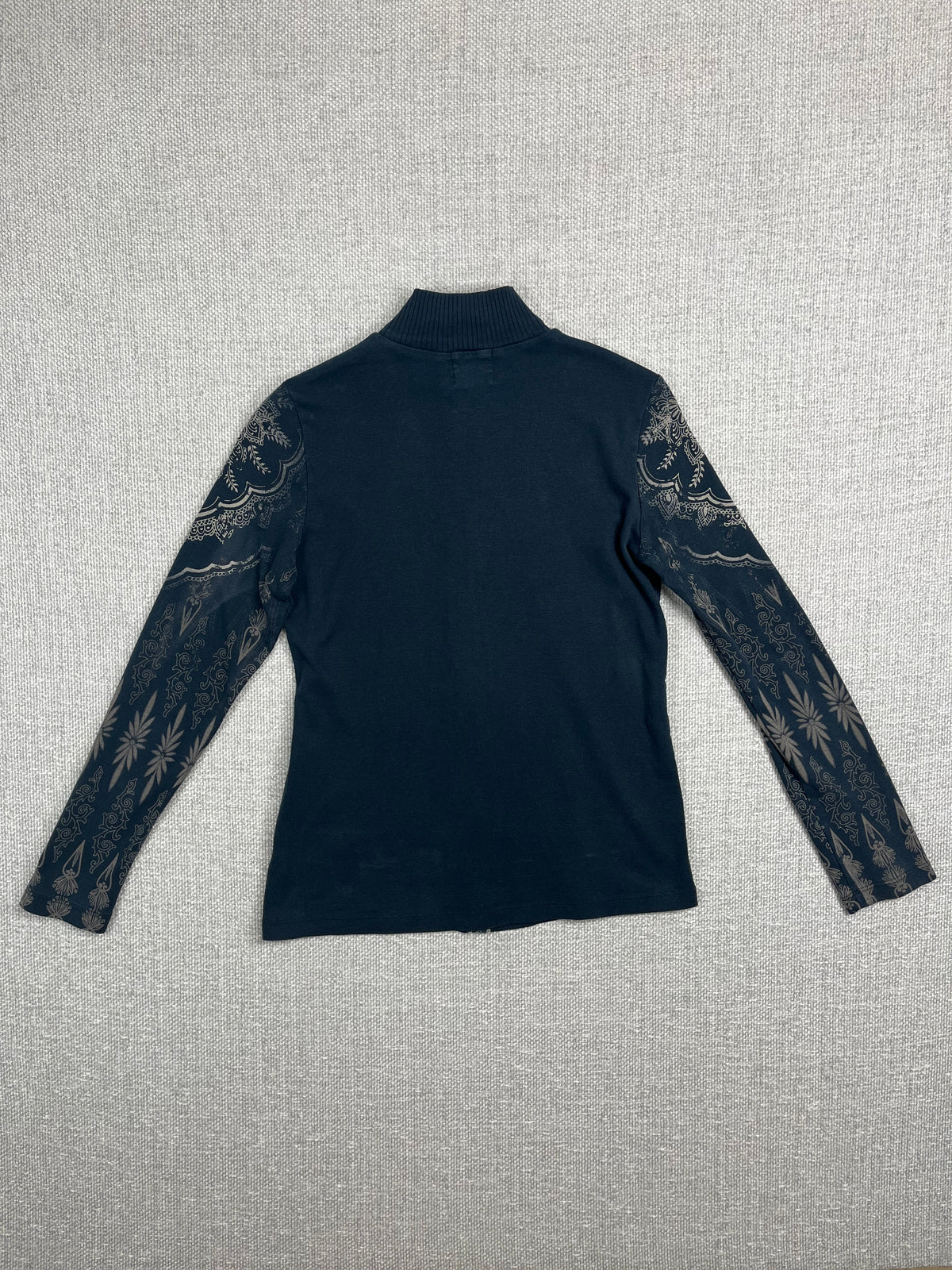 Y2K Rhinestone Mock Neck Sweater