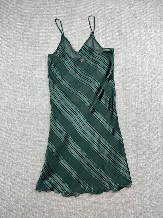90's Sheer Striped Dress