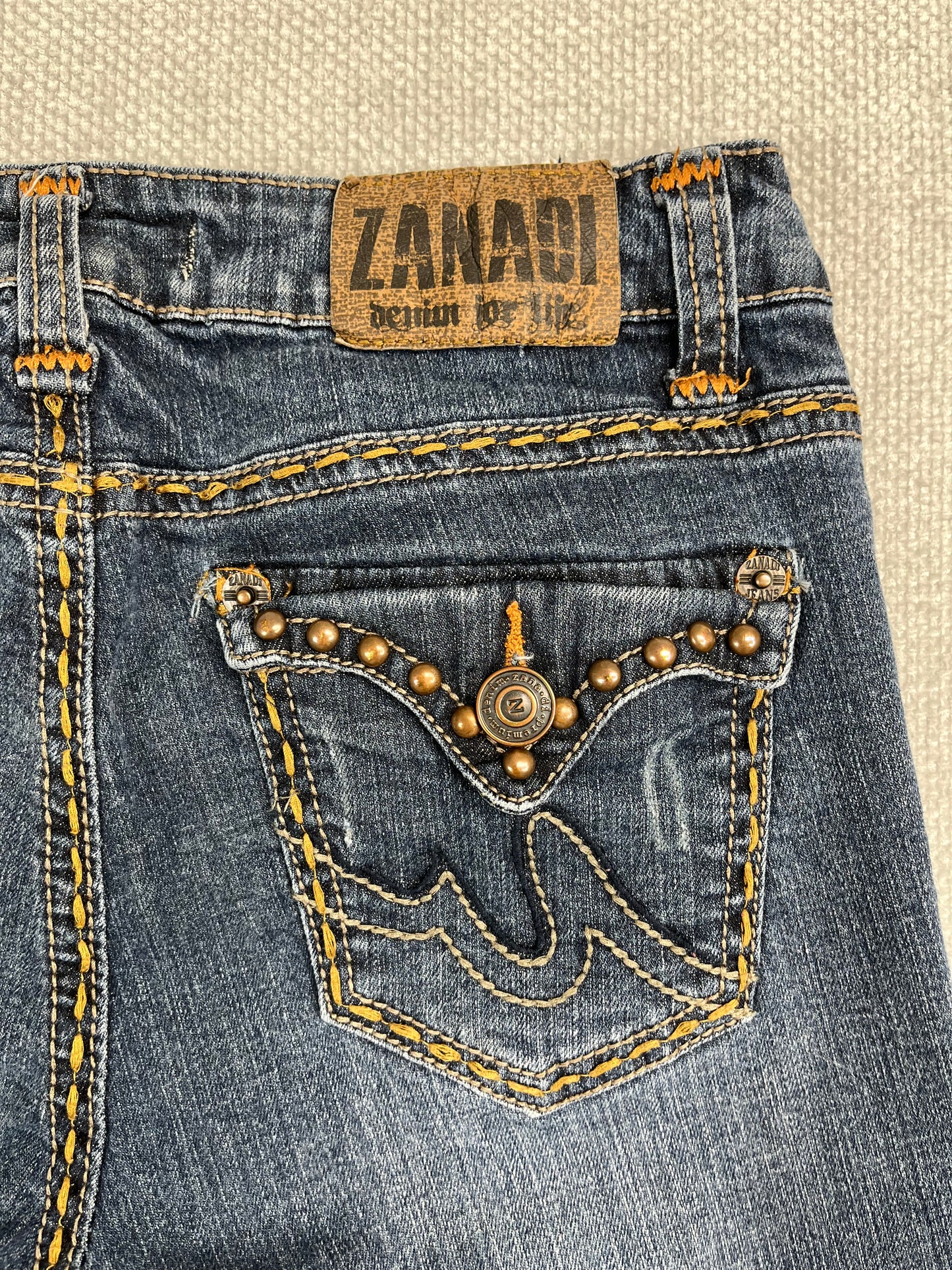Y2K Studded Flare Jeans 29"