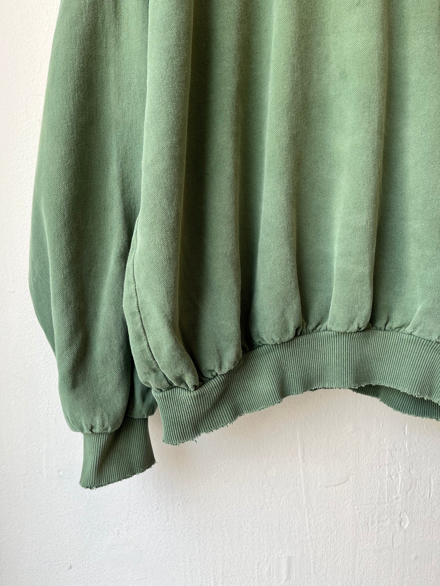 90's Green Henley Sweatshirt