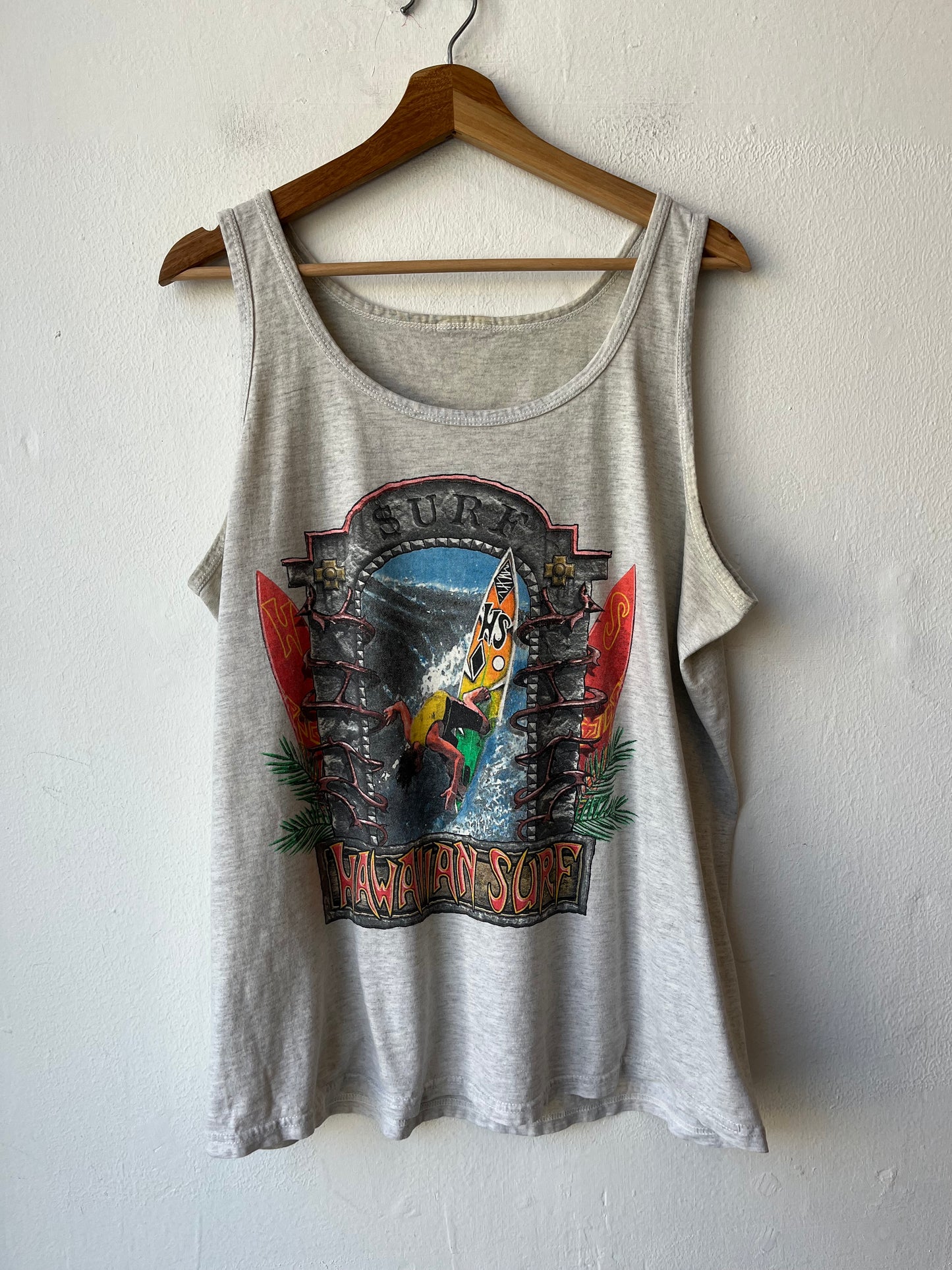 Y2K Hawaiian Surf Tank Top