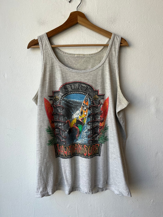 Y2K Hawaiian Surf Tank Top