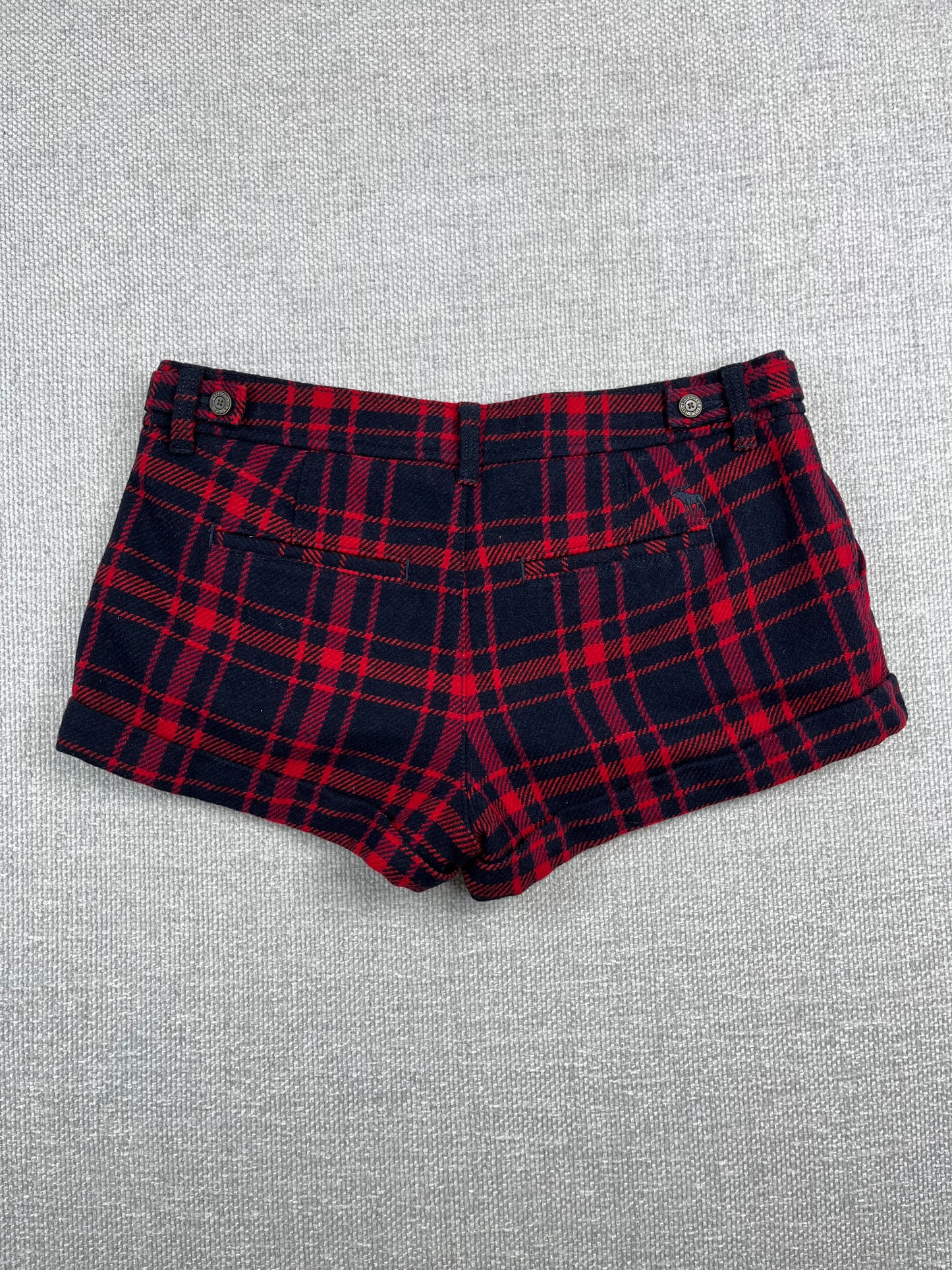 Y2K Abercrombie Wool Mini Shorts 31"