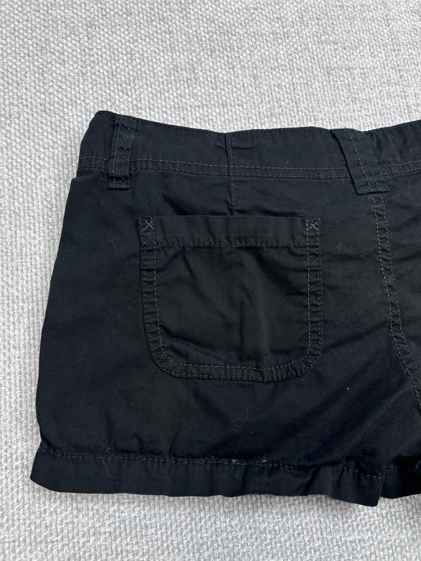 Y2K Cotton Mini Shorts 28”