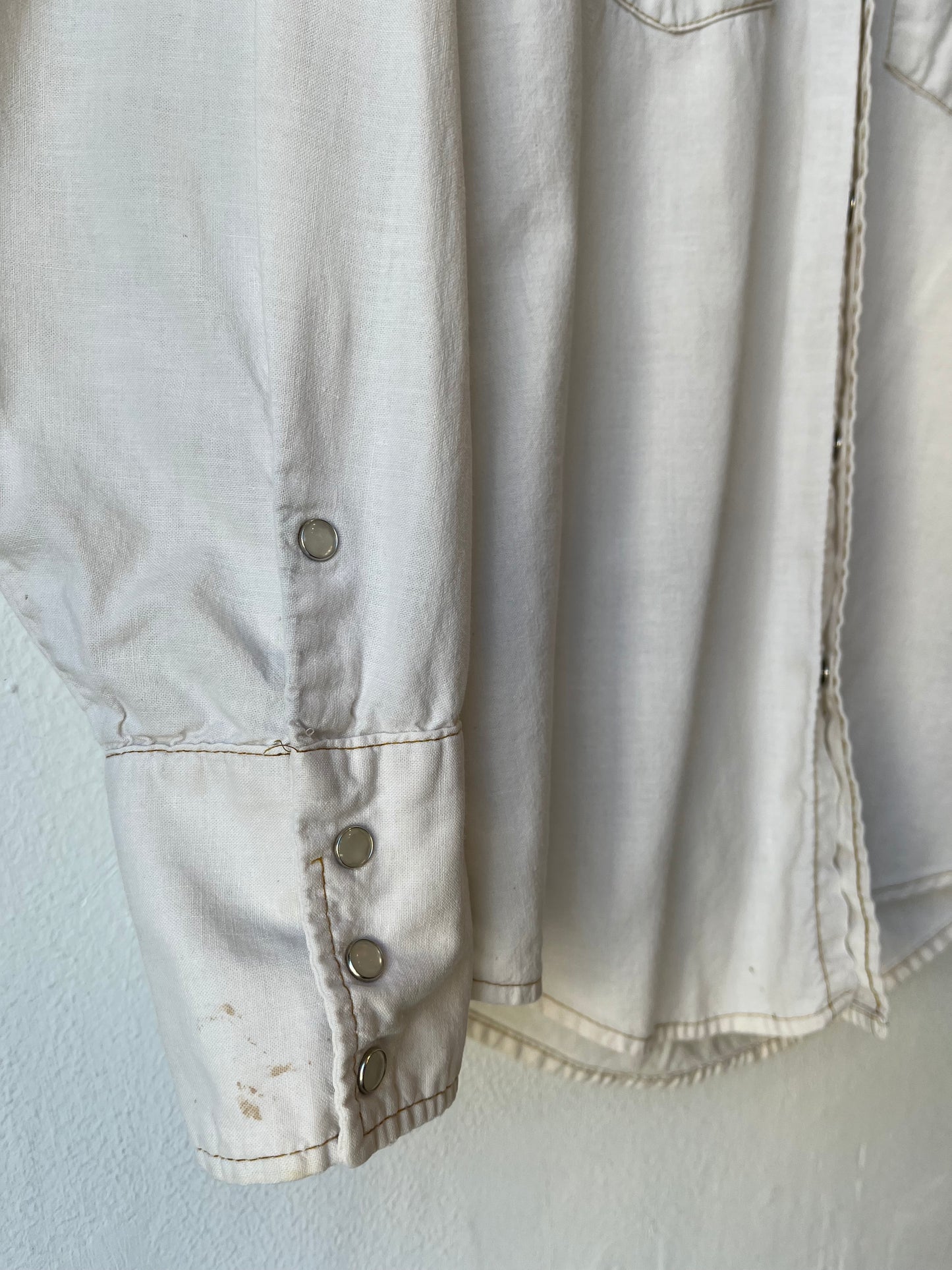 70's Embroidered Pearl Snap Shirt