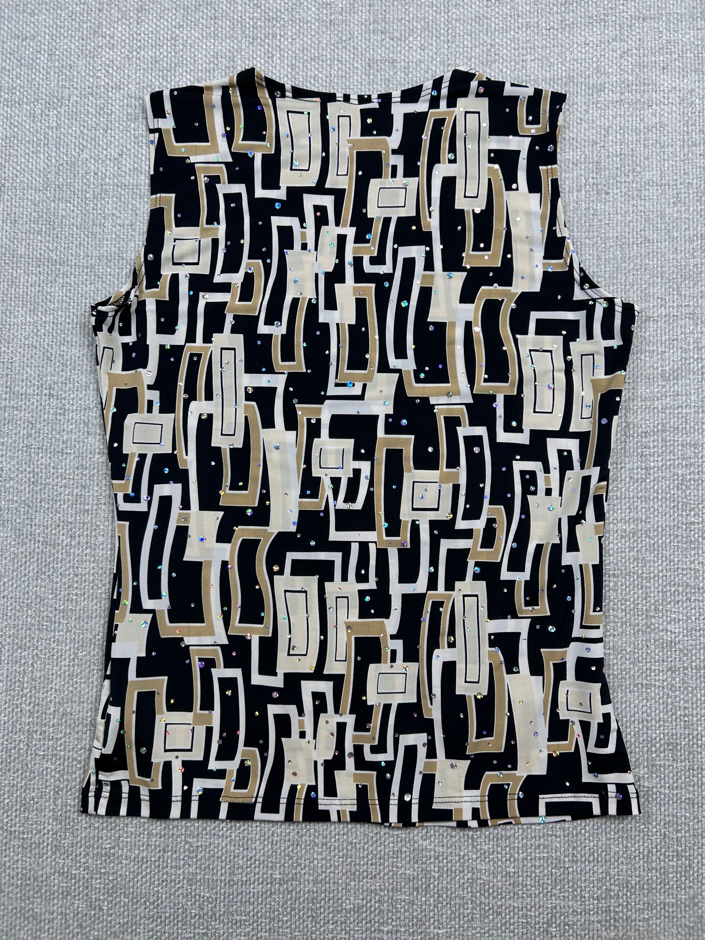 90's Abstract Sequin Top