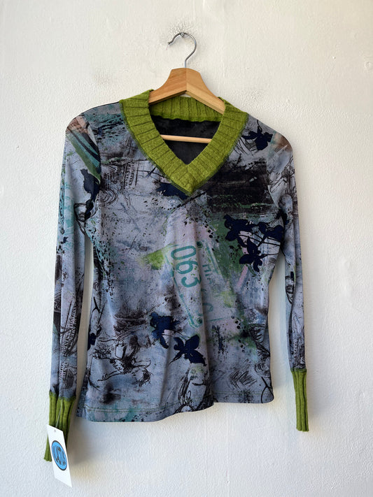 Y2K Mesh Long Sleeve Top