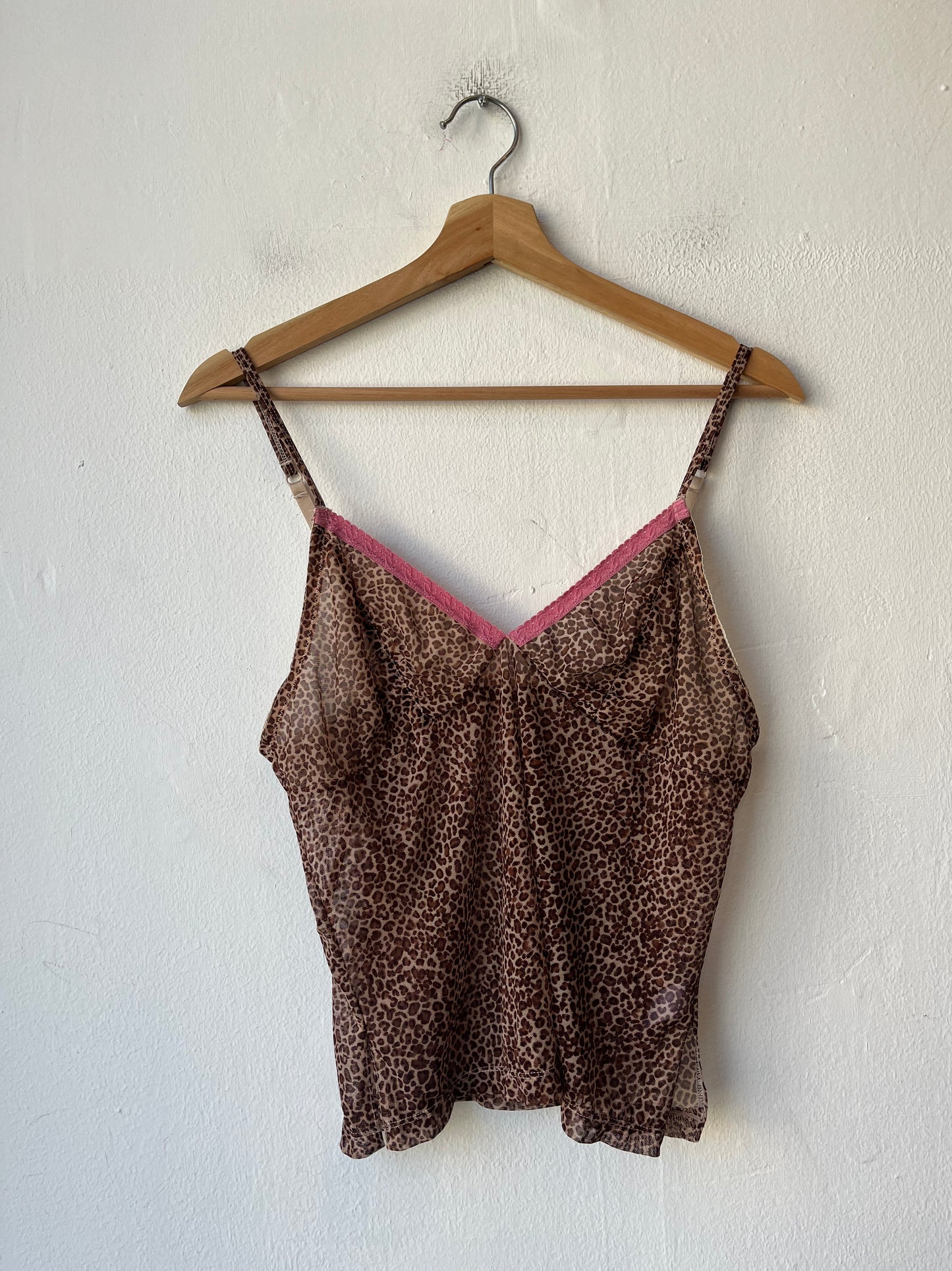Y2K Sheer Cheetah Camisole