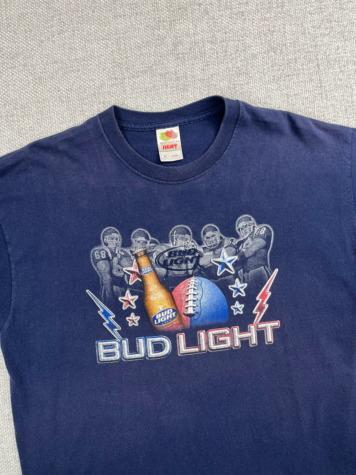 Y2K Bud Light Football T-Shirt