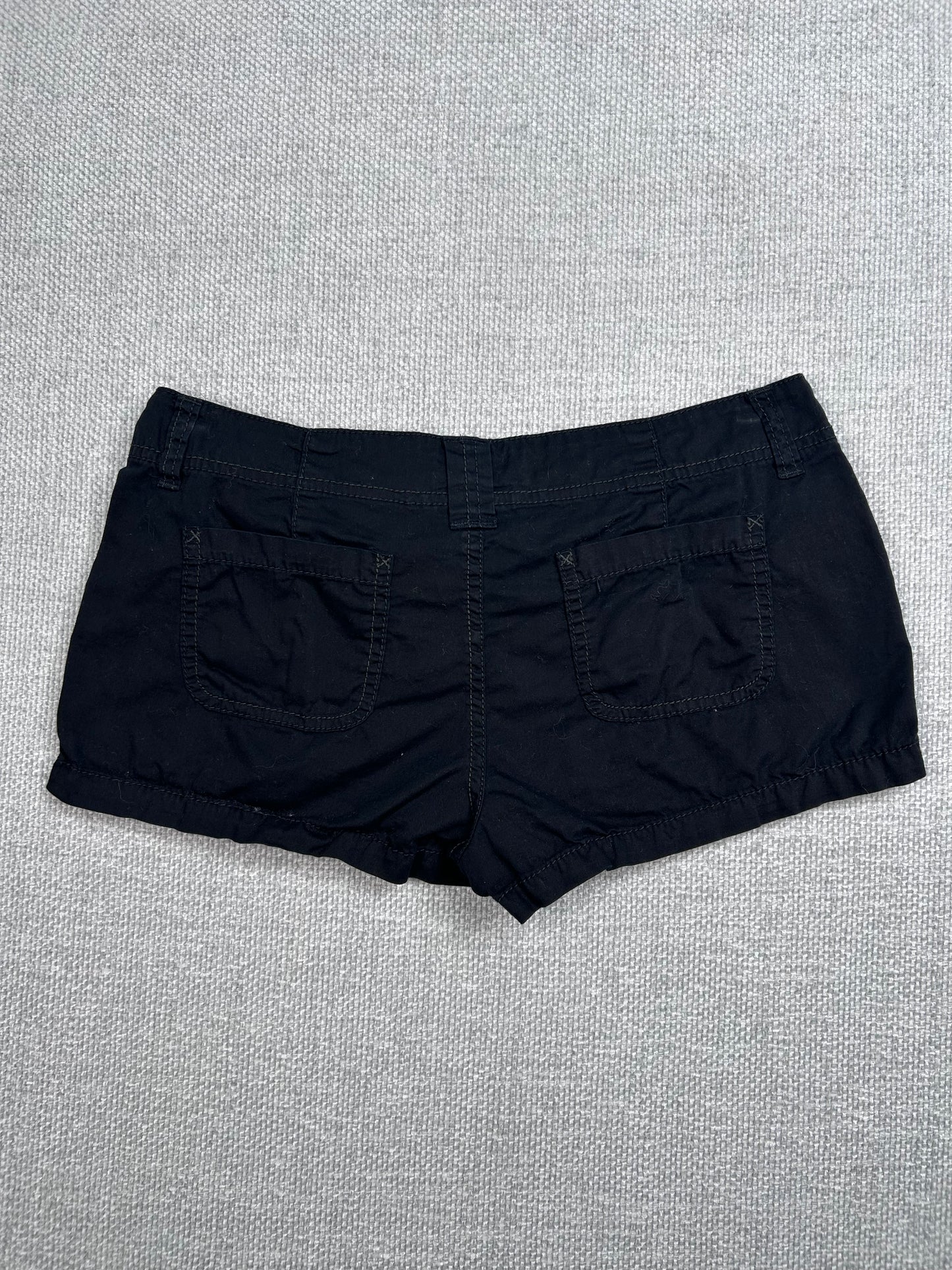 Y2K Cotton Mini Shorts 28”