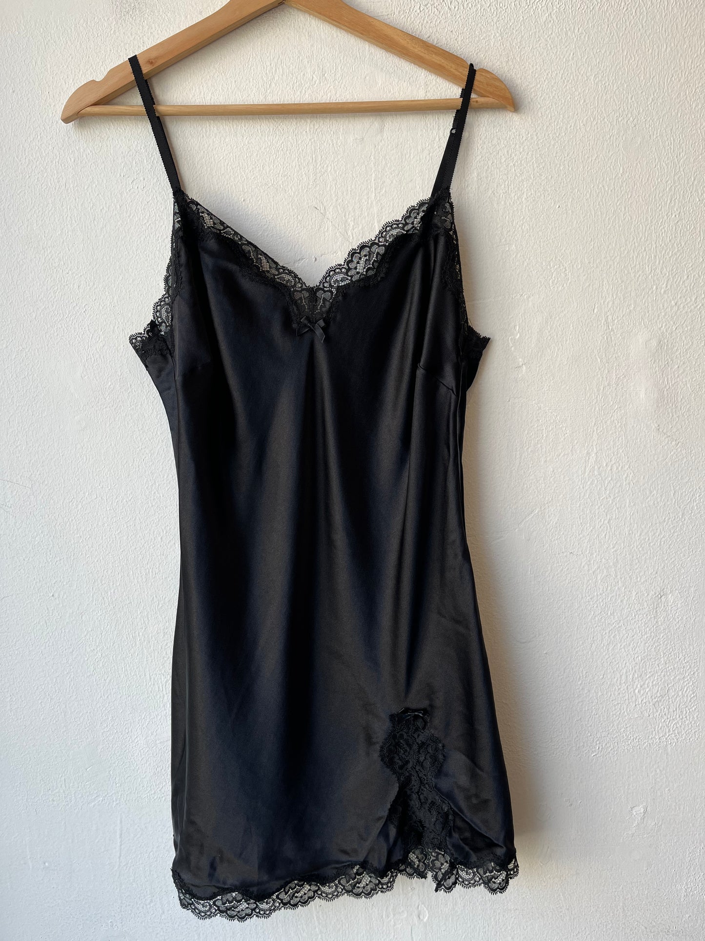 Y2K Black Lace Slip Dress