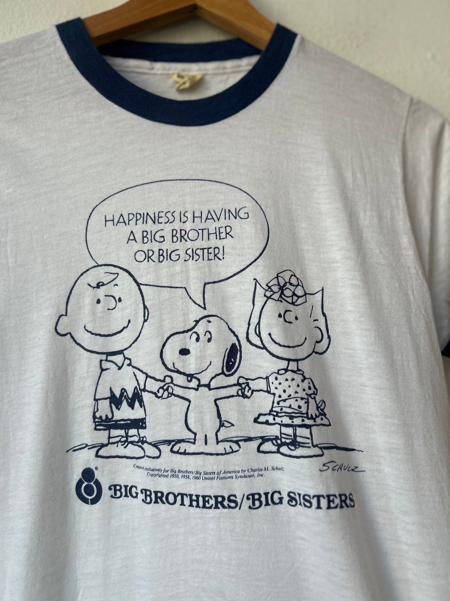 90's Peanuts Big Siblings Ringer Shirt