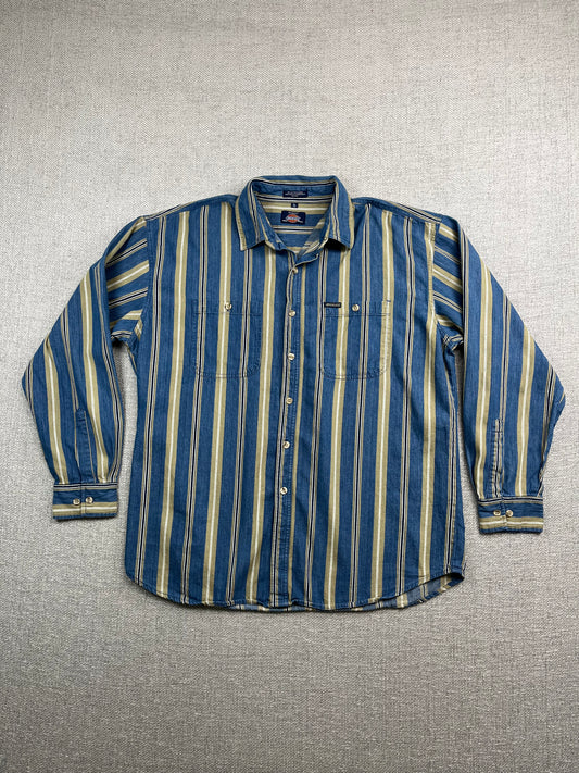 Y2K Striped Dickies Button Down