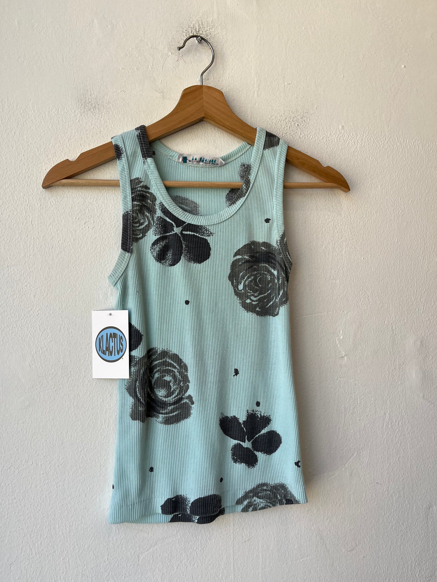 90's Blue Rose Tank Top