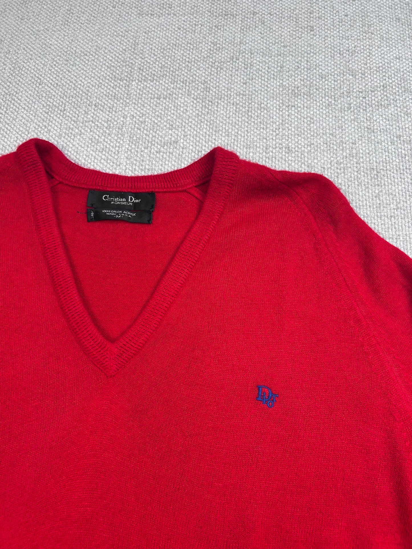 90’s Red Christian Dior Sweater